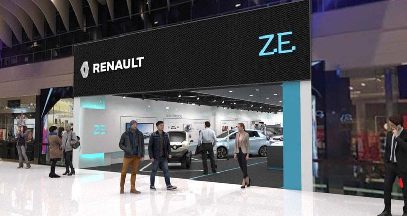 Renault EV concept store exterior